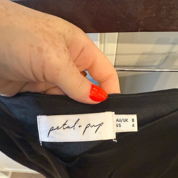 Petal & Pup Black Midi Slip Skirt - Picture 3 of 3